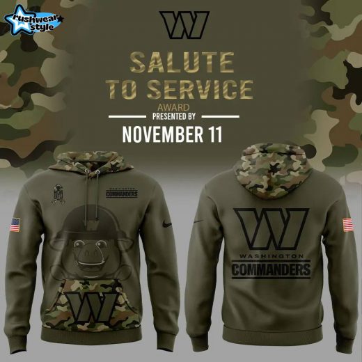 Washington Commanders 2024 Limited Edition Salute to Service Hoodie – Military Appreciation Tribute