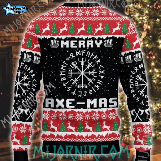 Axemas Viking Santa Ugly Christmas Sweater – Ultimate Holiday Warrior