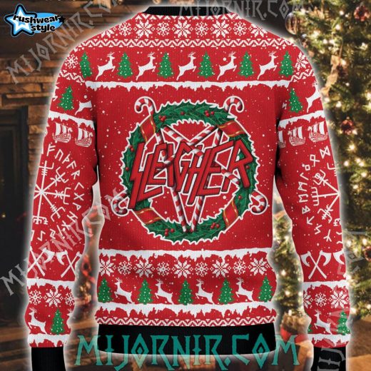 Santa’s Viking Sleigher Ugly Christmas Sweater – Norse Holiday Fun