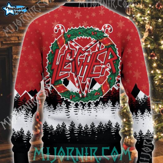 Sleigher Viking Rock Ugly Christmas Sweater – Norse Holiday Fun