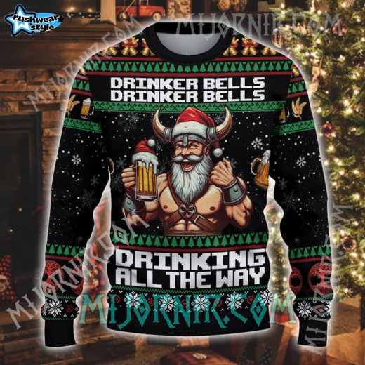 Viking Santa Ugly Christmas Sweater – Funny Norse Holiday Knit