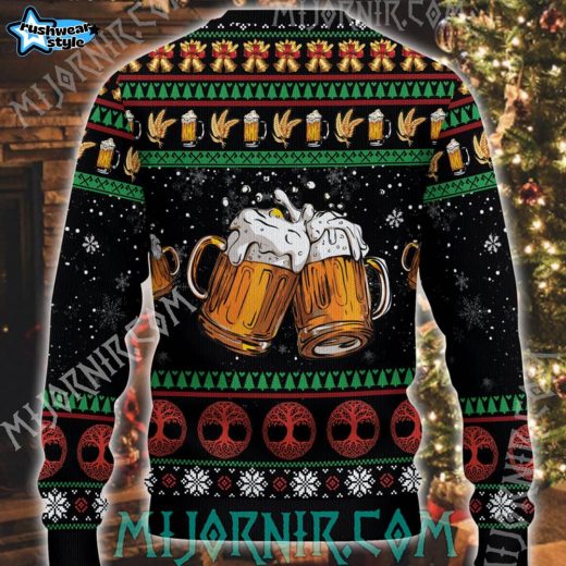 Viking Santa Ugly Christmas Sweater – Funny Norse Holiday Knit