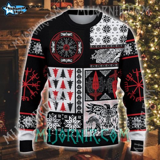 Viking Warrior Spirit Christmas Sweater – Norse Power and Protection