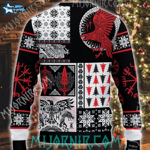 Viking Warrior Spirit Christmas Sweater – Norse Power and Protection