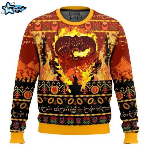 Balrog “Lord of the Rings” Ugly Sweater – Fantasy Holiday Sweater