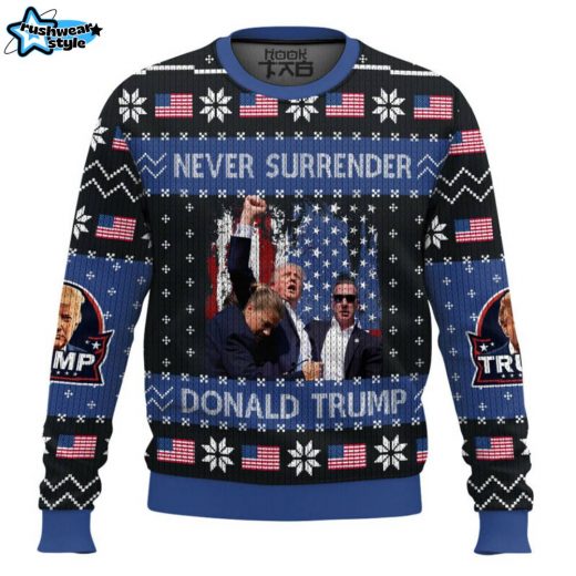 Donald Trump Ugly Christmas Sweater – Political Humor Holiday Jumper