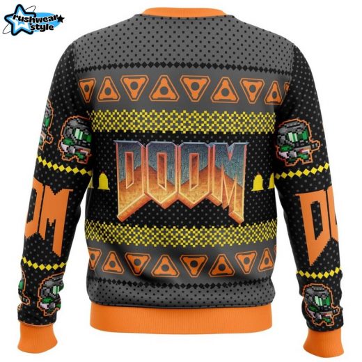 Doom Ugly Christmas Sweater – Gamer’s Holiday Jumper