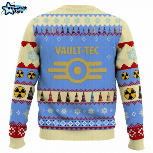 Fallout “Merry Christmas from Vault-Tec” Ugly Sweater – Post-Apocalyptic Holiday Jumper