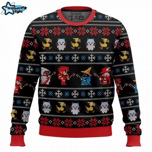 Final Fantasy Ugly Christmas Sweater – Gamer Holiday Apparel