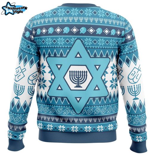 Hanukkah Ugly Christmas Sweater – Festive Jewish Holiday Sweater