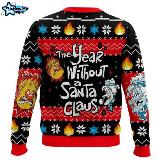 Heat Miser & Snow Miser Ugly Christmas Sweater – The Year Without Santa Claus