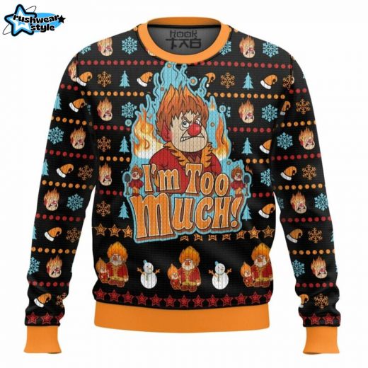 Heat Miser Ugly Christmas Sweater – The Year Without Santa Claus Classic Cartoon Sweater