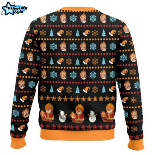 Heat Miser Ugly Christmas Sweater – The Year Without Santa Claus Classic Cartoon Sweater