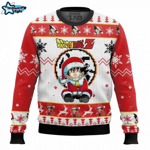 Son Goku Dragon Ball Z Ugly Christmas Sweater – Anime Fan Holiday Jumper