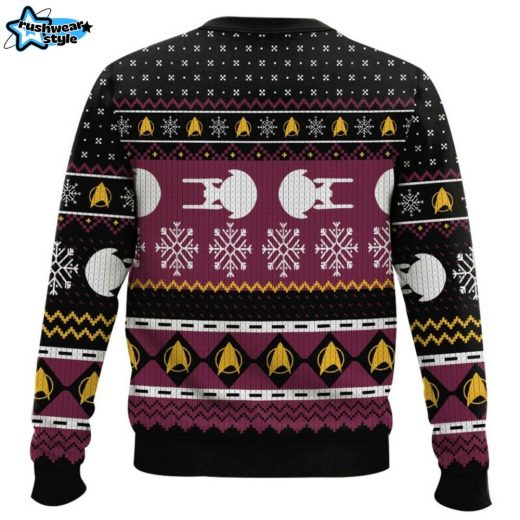 Star Trek Captain Picard Ugly Christmas Sweater – Sci-Fi Holiday Jumper