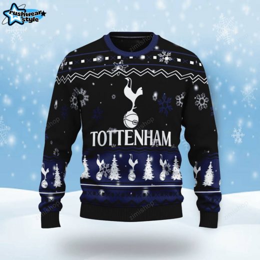 Tottenham Hotspur 3D Printed Ugly Christmas Sweater – Football Fan Holiday Jumper