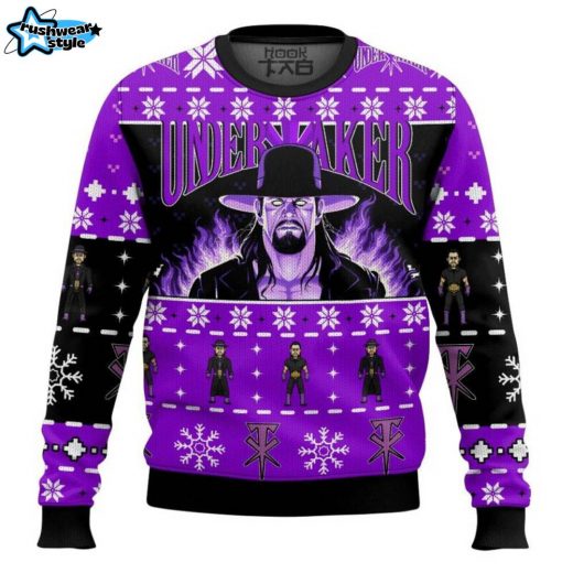 WWE Undertaker Ugly Christmas Sweater – Wrestling Holiday Jumper