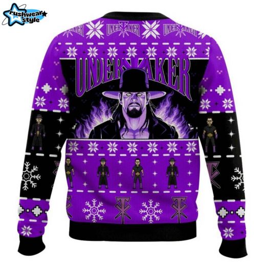 WWE Undertaker Ugly Christmas Sweater – Wrestling Holiday Jumper