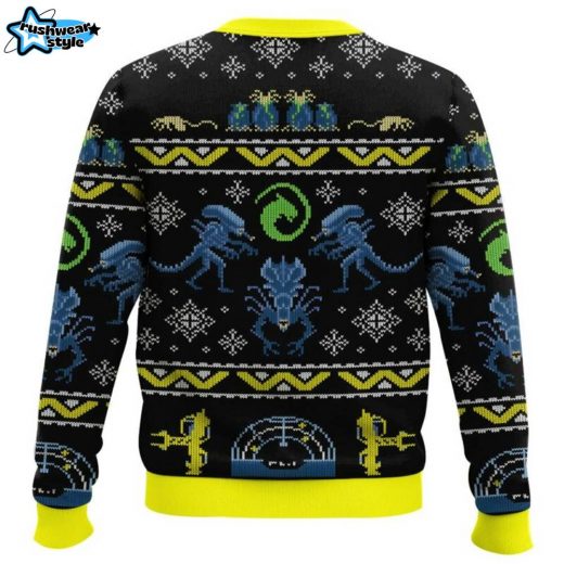 Xenomorph Alien Ugly Sweater – Sci-Fi Horror Holiday Sweater