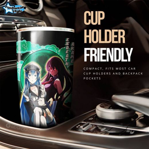 Akame and Esdeath Anime Tumbler – Custom Akame Ga Kill Cup