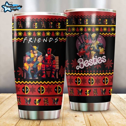 F.R.I.E.N.D.S Deadpool Wolverine Tumbler – Marvel Meets Pop Culture