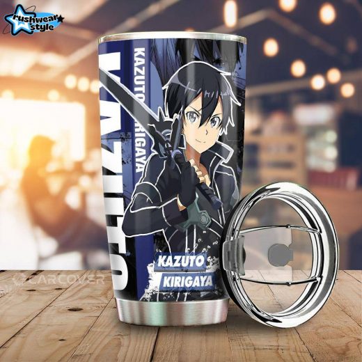 Kazuto Kirigaya Anime Tumbler – Stainless Steel Sword Art Online Cup