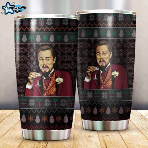 Laughing Leo DiCaprio Meme Tumbler – Pop Culture Stainless Steel Cup