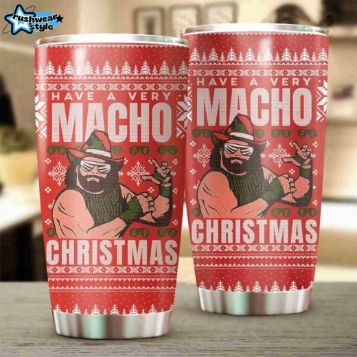 Macho Man Randy Savage Tumbler – Wrestling Icon Stainless Steel Design