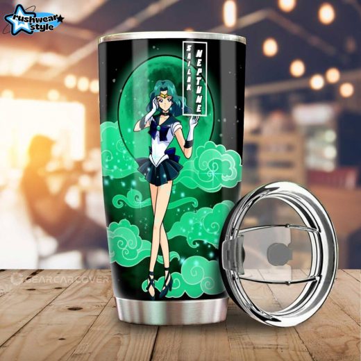 Sailor Neptune Anime Tumbler – Stainless Steel Custom Sailor Moon Design