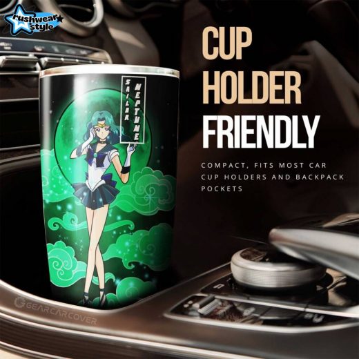 Sailor Neptune Anime Tumbler – Stainless Steel Custom Sailor Moon Design