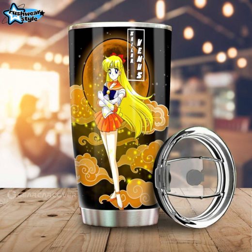 Sailor Venus Anime Tumbler – Stainless Steel Custom Sailor Moon Design