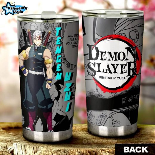 Tengen Uzui Anime Tumbler – Demon Slayer Manga Mix Design