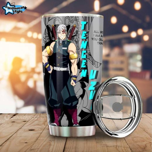 Tengen Uzui Anime Tumbler – Demon Slayer Manga Mix Design