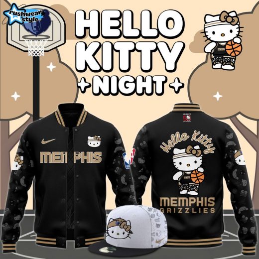 2024 Memphis Grizzlies x Hello Kitty Premium Limited Bomber Jacket