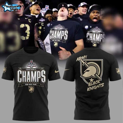 Army Black Knights 2024 AAC Champions T Shirt Alternate Version