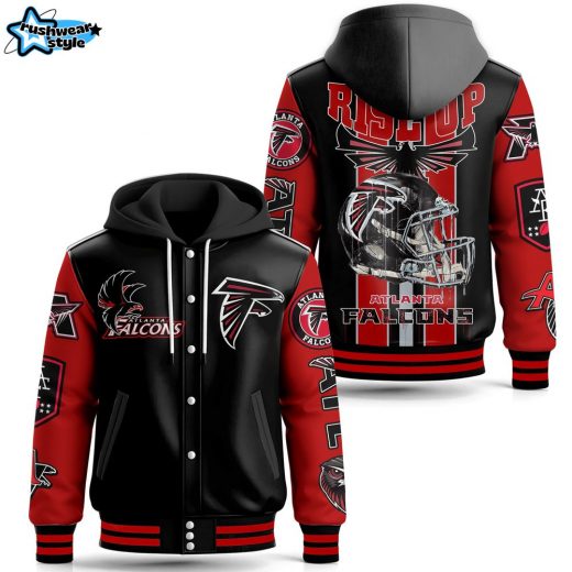 Atlanta Falcons Hooded Baseball Jacket