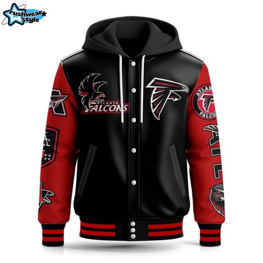 Atlanta Falcons Hooded Baseball Jacket