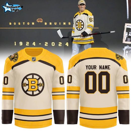 Boston Bruins Fanatics 100th Anniversary Premier Breakaway Jersey