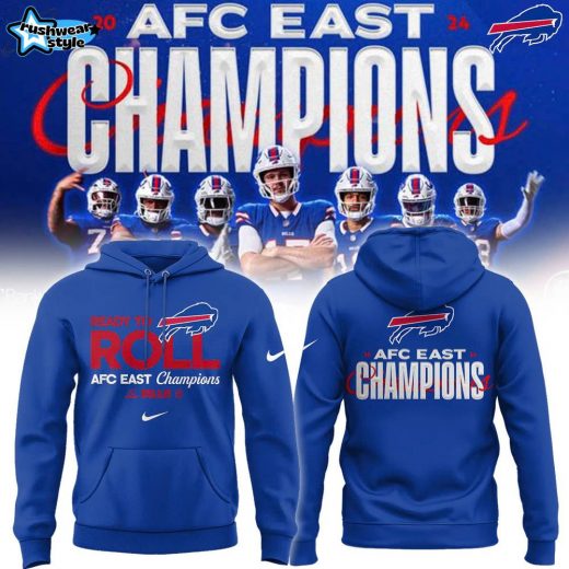 Buffalo Bills 2024 AFC East Division Champions Locker Room Trophy Hoodie