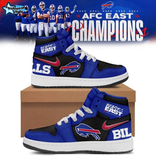 Buffalo Bills Nike 2024 AFC East Division Champions Sneakers