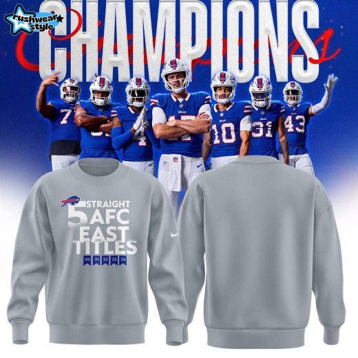 Buffalo Bills Nike 2024 AFC East Division Champions Sweatshirt Gray