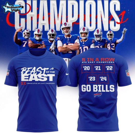 Buffalo Bills Nike 2024 AFC East Division Champions Tee