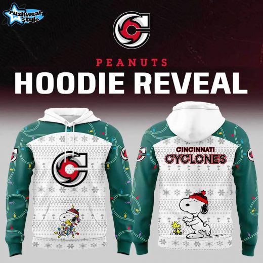 Cincinnati Cyclones Peanuts & Snoopy Night Nike Hoodie