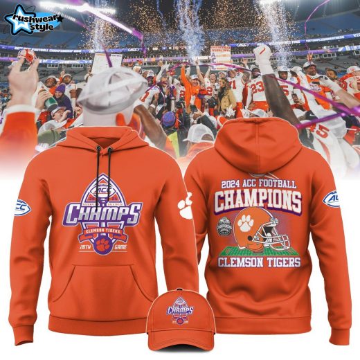 Clemson Football 2024 ACC Conference Champions Hoodie V1