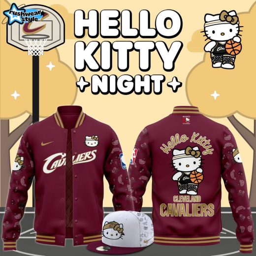 Cleveland Cavaliers x Hello Kitty Night 2024 Premium Bomber Jacket