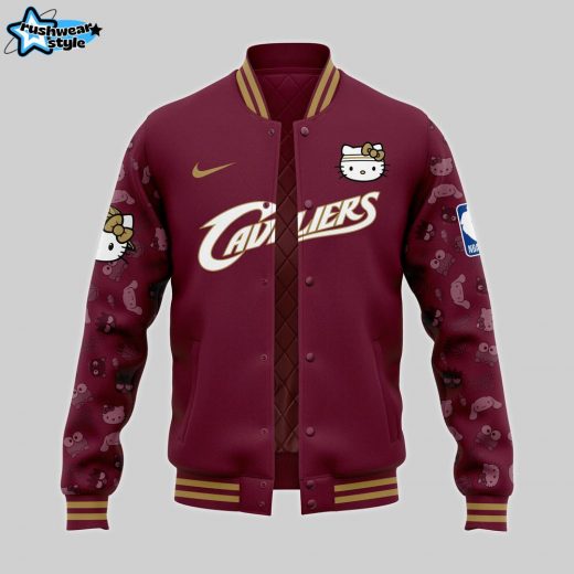 Cleveland Cavaliers x Hello Kitty Night 2024 Premium Bomber Jacket