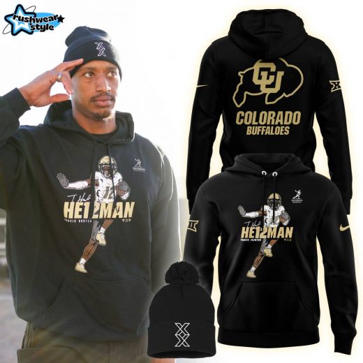 Colorado Buffaloes 2024 Travis Hunter He12man Premium Limited Pullover Hoodie