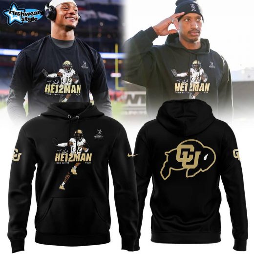 Colorado Buffaloes 2024 Travis Hunter He12man Premium Limited Pullover Hoodie V2