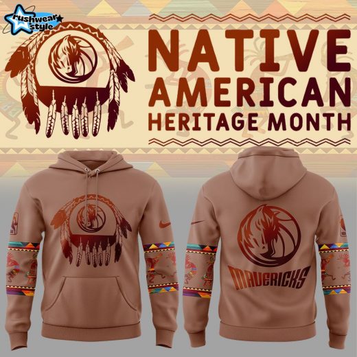 Dallas Mavericks Native American Heritage Nike Hoodie V2