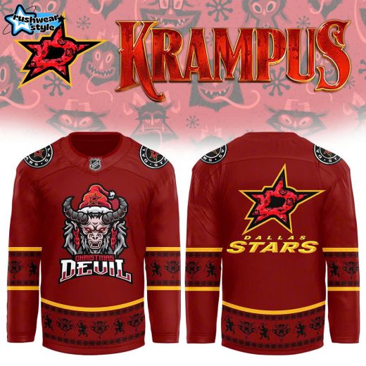 Dallas Stars 2024 NHL Christmas Devil Krampus Holiday Premium Limited Jersey